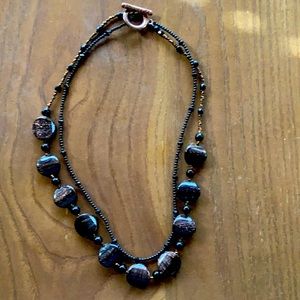 Bronze Beaded Necklace